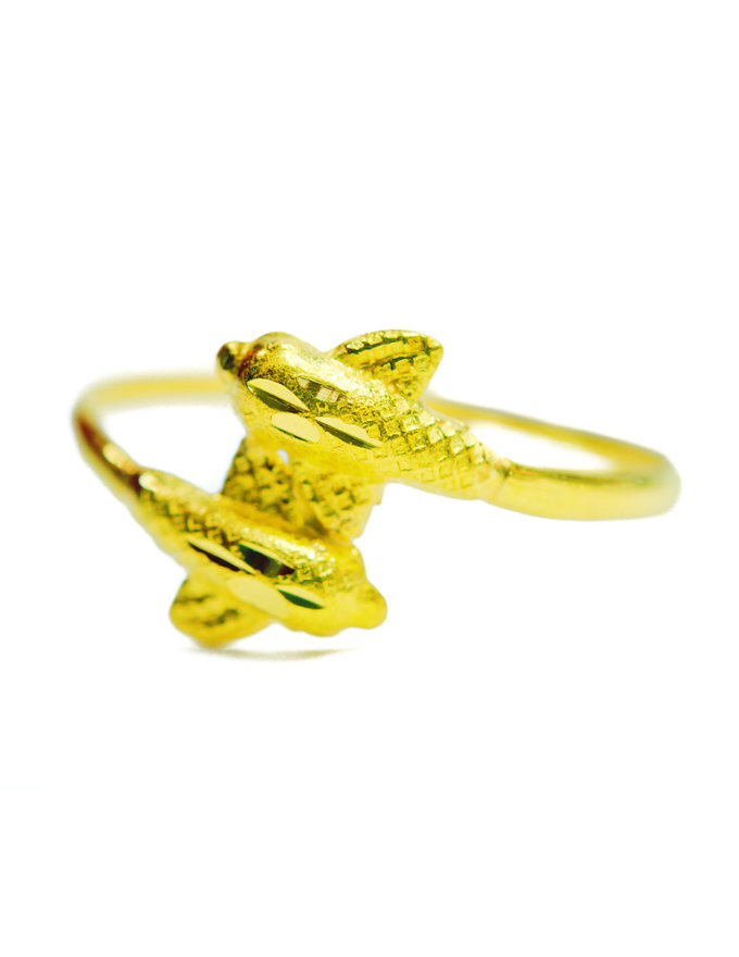 Ring two fish shape 1 g