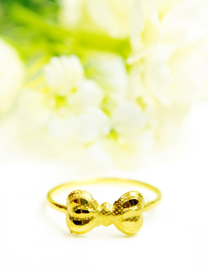 Ring bow shape 1 g