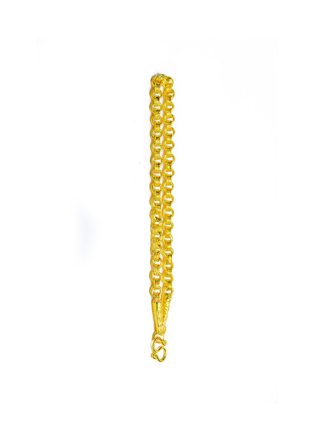 สร้อยข้อมือ ทองคำแท้ ลายห่วงคู่ หนัก 1/2 สลึง สร้อยข้อมือ ทองคำแท้ ลายห่วงคู่ หนัก 1/2 สลึง