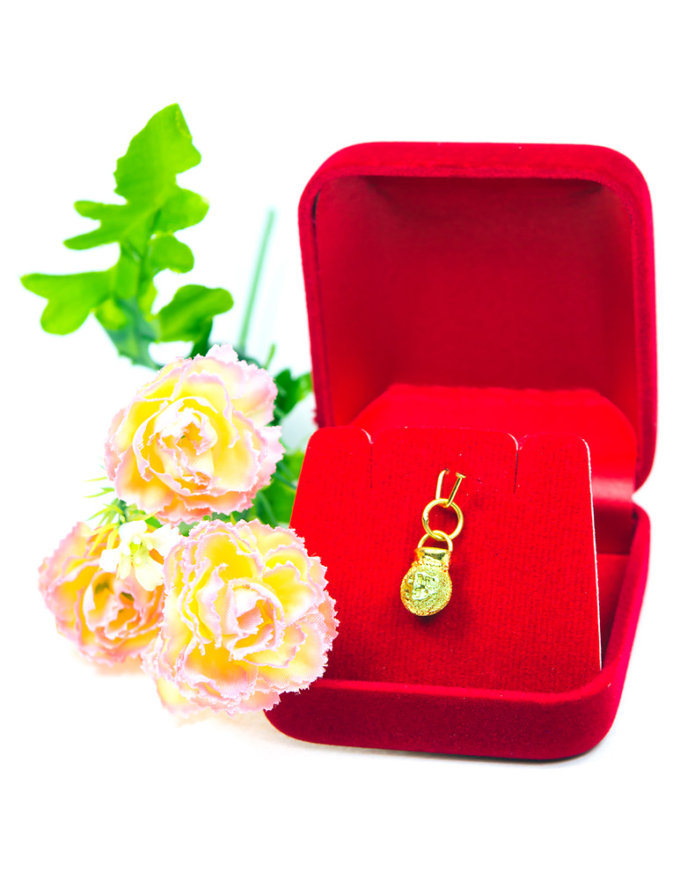 จี้ ทองคำแท้ รูปถุงเงินถุงทอง น้ำหนักทอง 1 กรัม