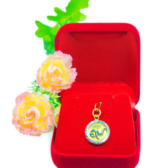 จี้ ทองคำแท้ ลายเลข 9 ไทย ชุบสี น้ำหนักทอง 1/2 สลึง