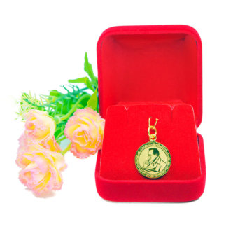 จี้ ทองคำแท้ รูปร.9 ยิงเลเซอร์ ตัดลาย น้ำหนักทอง 1 สลึง