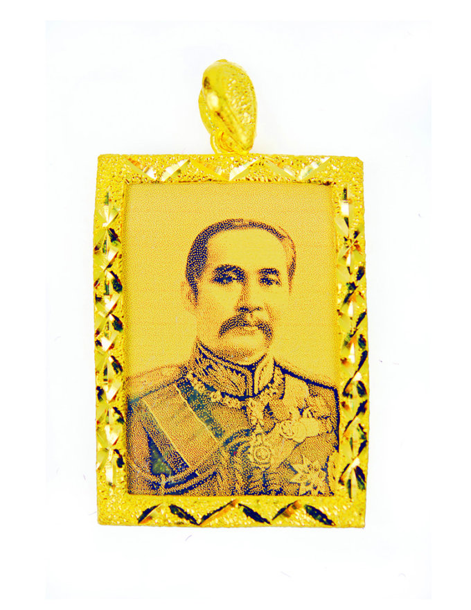 จี้ ทองคำแท้ รูปร. 5 ยิงเลเซอร์ น้ำหนักทอง 1 สลึง จี้ ทองคำแท้ รูปร. 5 ยิงเลเซอร์ น้ำหนักทอง 1 สลึง