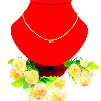 สร้อยคอ ทองคำแท้ ลายมูนสองสี หนัก 1 บาท