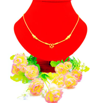 สร้อยคอ ทองคำแท้ ลายสี่เสามีระย้าลายสุโขทัย หนัก 1 บาท