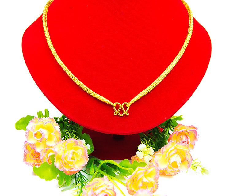 สร้อยคอ ทองคำแท้ ลายสี่เสา หนัก 2 บาท