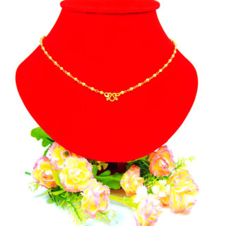 สร้อยคอ ทองคำแท้ ลายลูกประคำ หนัก 1 สลึง