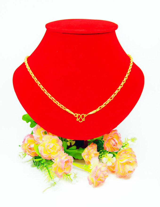 สร้อยคอ ทองคำแท้ ลายฟิชโช่ หนัก 2 สลึง