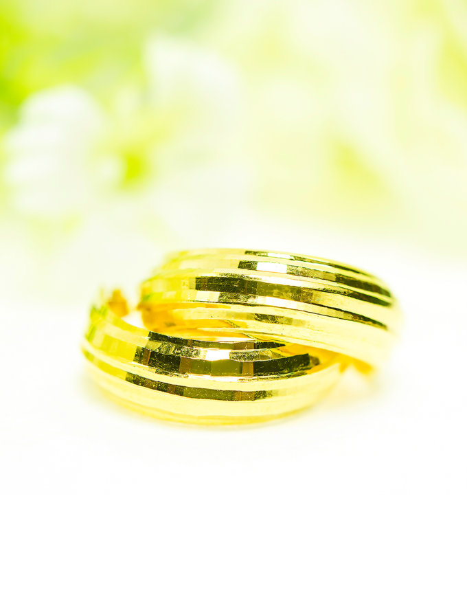 ต่างหู, ต่างหูหุ้ม, ทองสวย, ชุบทองคำแท้, ไม่ลอก, ไม่ดำ, ไม่คัน