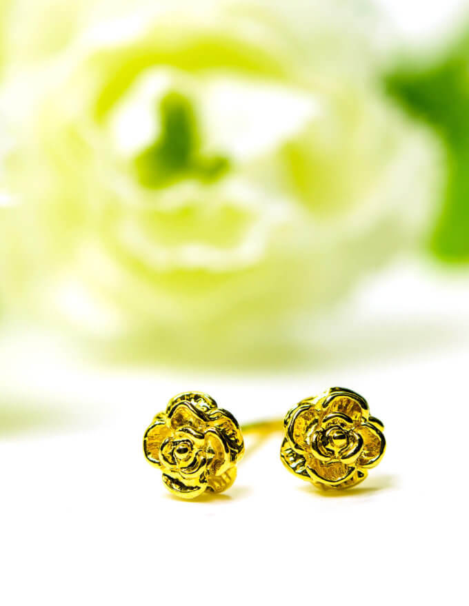 ต่างหู, ต่างหูหุ้ม, ทองสวย, ชุบทองคำแท้, ไม่ลอก, ไม่ดำ, ไม่คัน