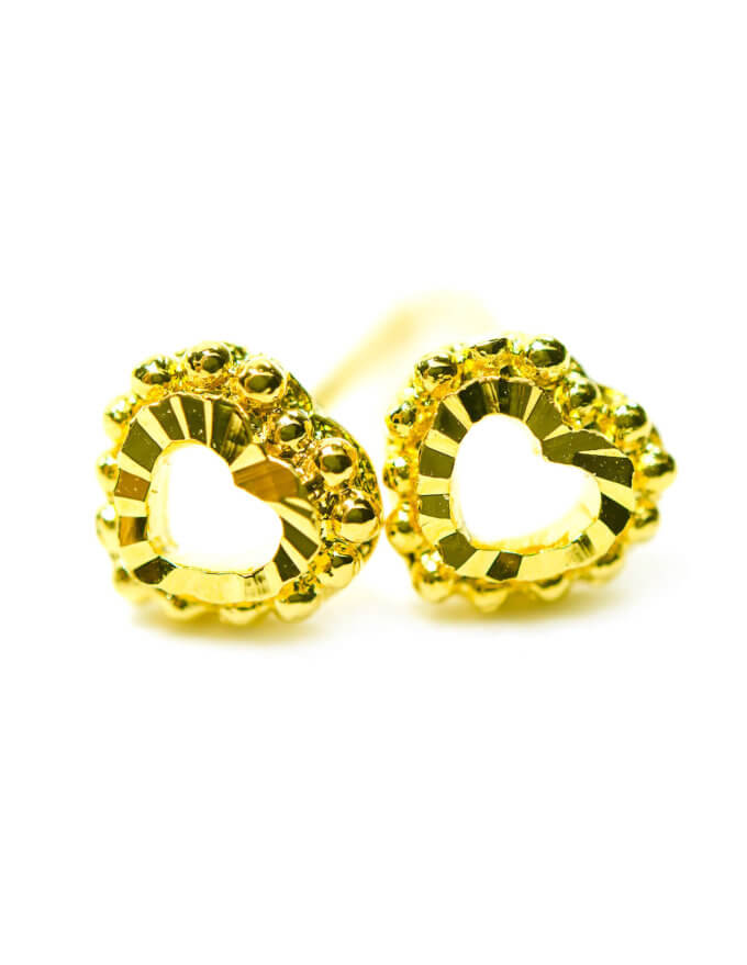 ต่างหู, ต่างหูหุ้ม, ทองสวย, ชุบทองคำแท้, ไม่ลอก, ไม่ดำ, ไม่คัน