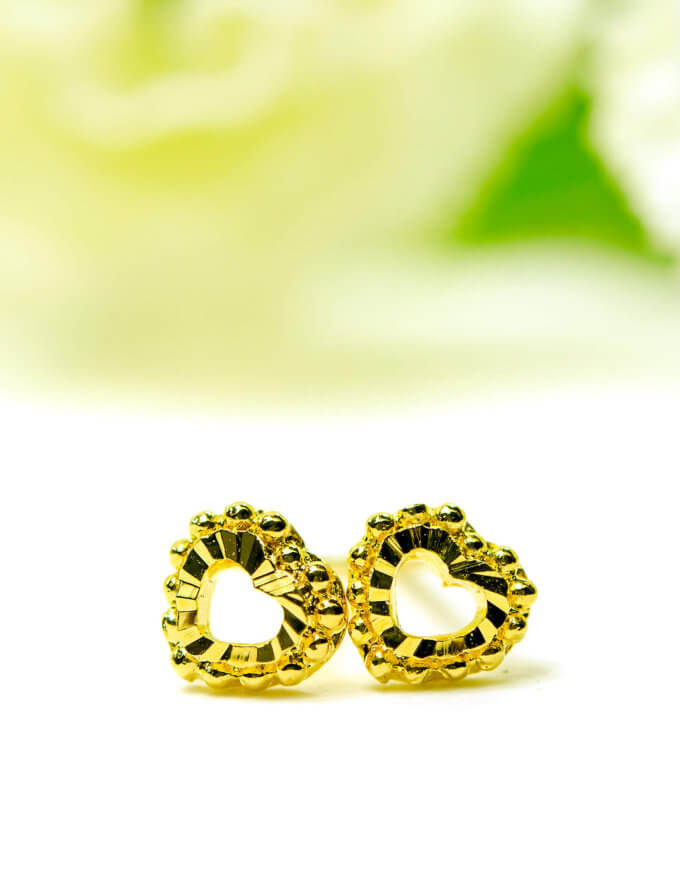 ต่างหู, ต่างหูหุ้ม, ทองสวย, ชุบทองคำแท้, ไม่ลอก, ไม่ดำ, ไม่คัน