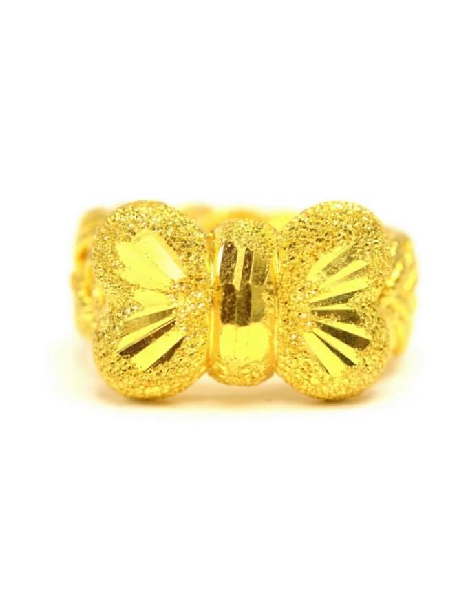 แหวน ทองคำแท้ ลายเปีย โบว์ หนัก 2 สลึง