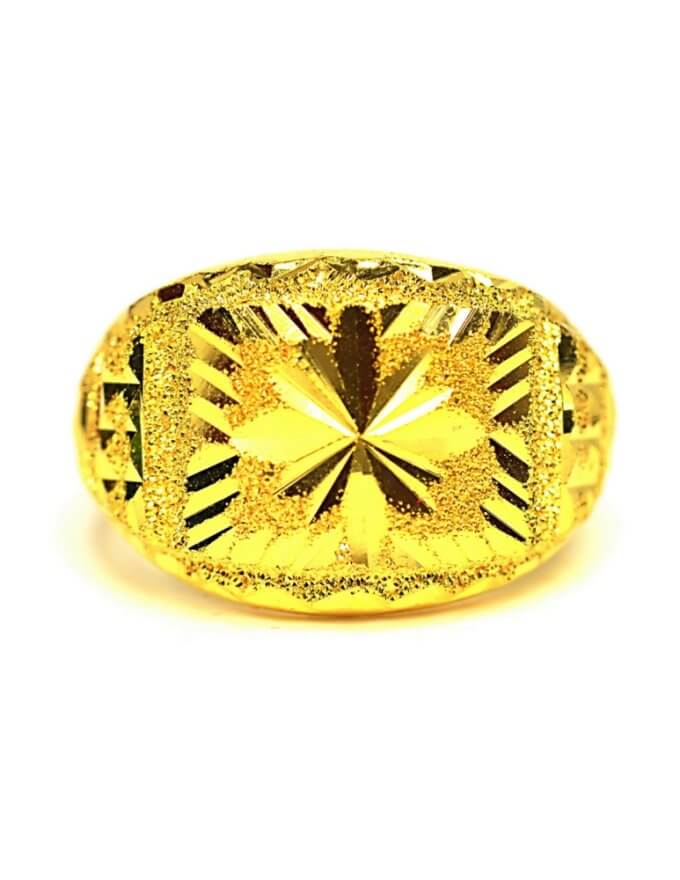 แหวน ทองคำแท้ ลายโปร่งเพชร หนัก 2 สลึง