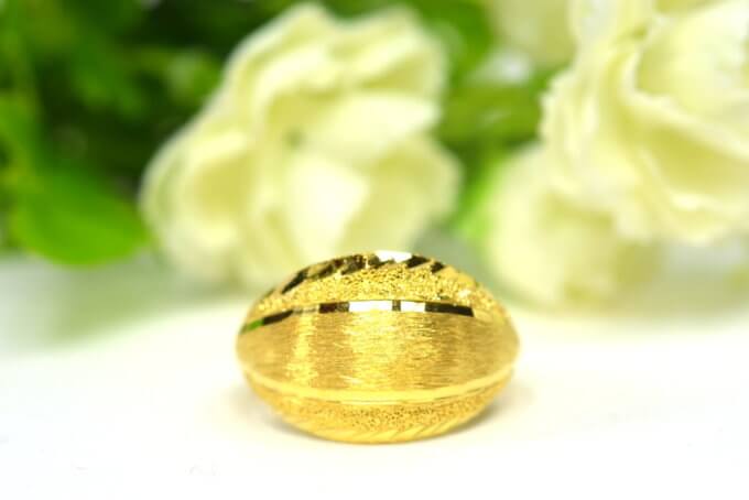 แหวน 1 สลึง ทองคำแท้ ลายเต่าไป๊ จิกเพชร ตัดลาย