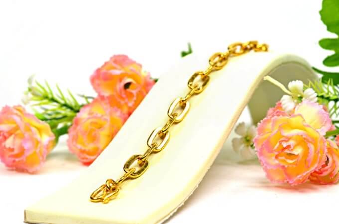 สร้อยข้อมือ ทองคำ 2 สลึง ลายโซ่เรือ (โซ่ศรราม)