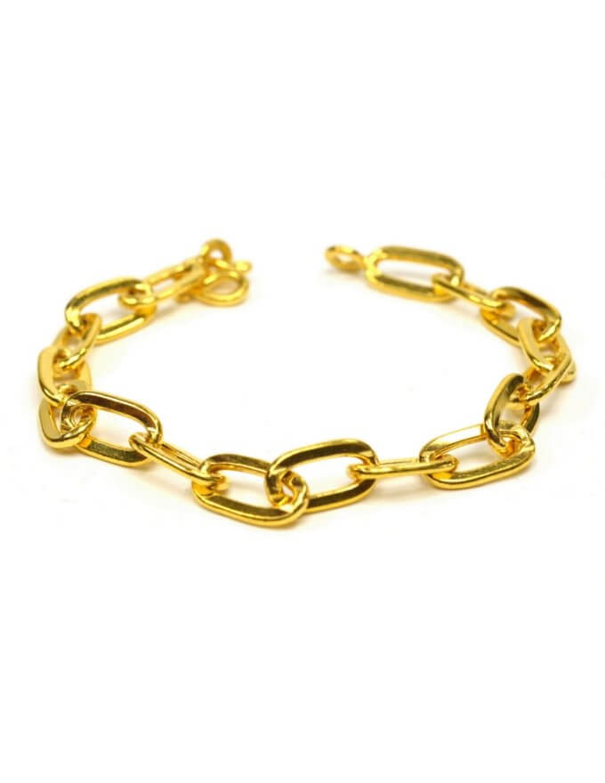 สร้อยข้อมือ ทองคำ 2 สลึง ลายโซ่เรือ (โซ่ศรราม)