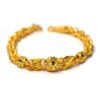 สร้อยข้อมือ ทองคำ 1 บาท ลายลูกเดือย คั่นโอ่งมีนา